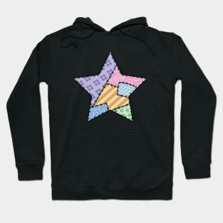 Patchwork star Hoodie